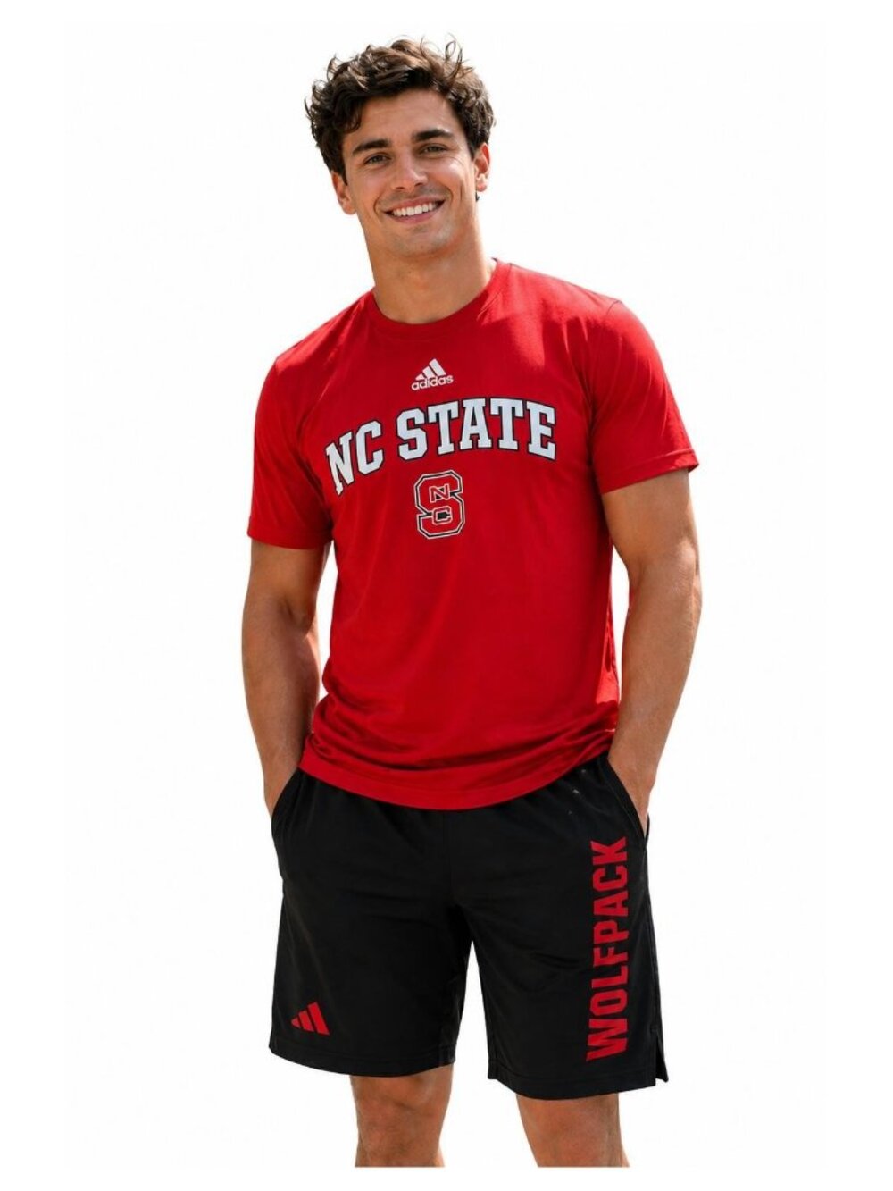 adidas Men's North Carolina State Wolfpack Aeroready Team Shorts XL $65 Value